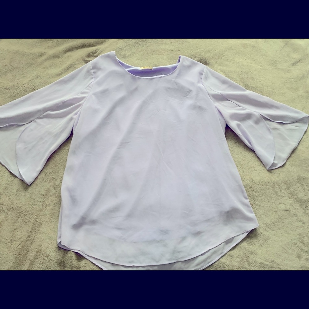 Lilac Chiffon Top